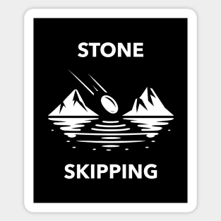 Stone Skipping Skimming Sticker